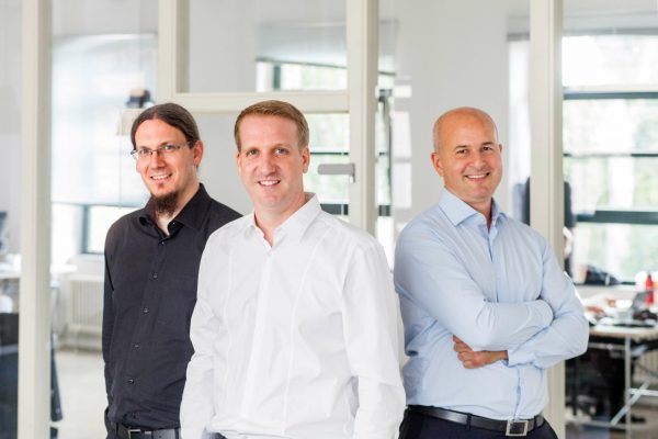 ML!PA Geschäftsführung: Dr. Benjamin Kettner (CTO), Timo Kroll (COO) und Tobias Maier (CEO)